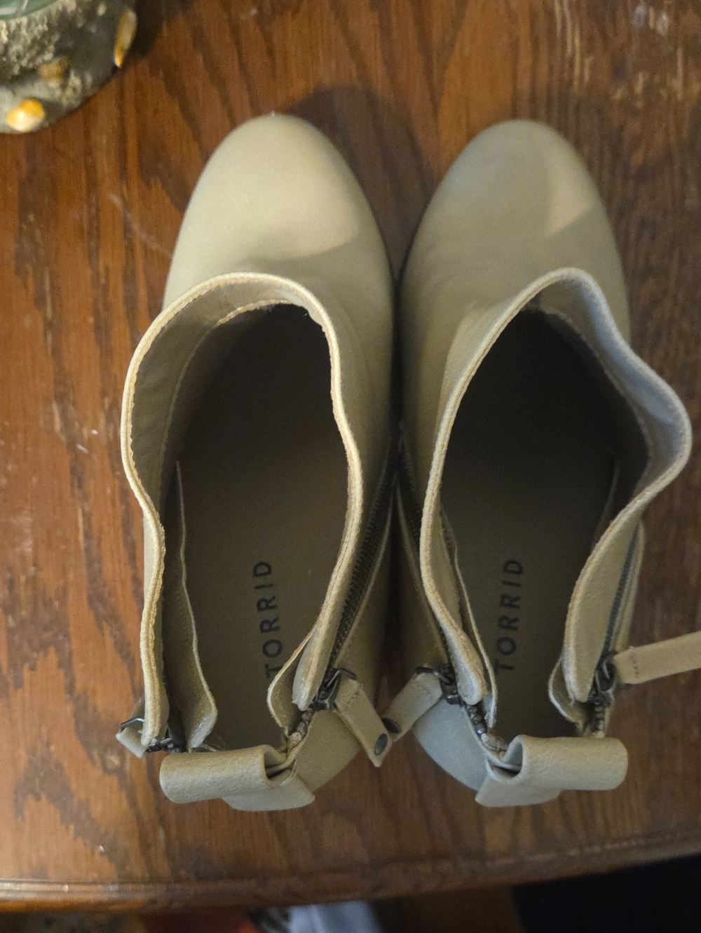 torrid taupe ankle booties